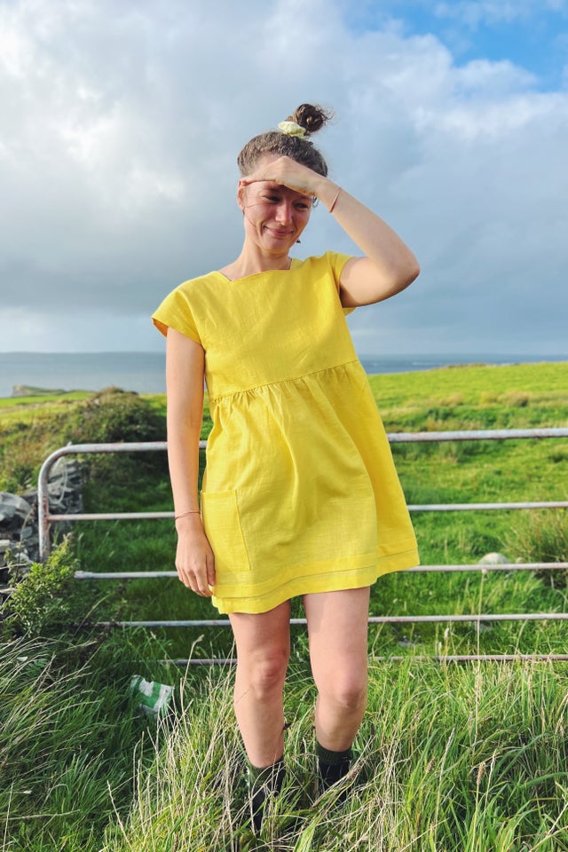 ワンピース I AM MARI Cache coeur side shirring dress 4BNY457 Esilda Cotton Midi Dress-Women's Designer Luxury Dresses